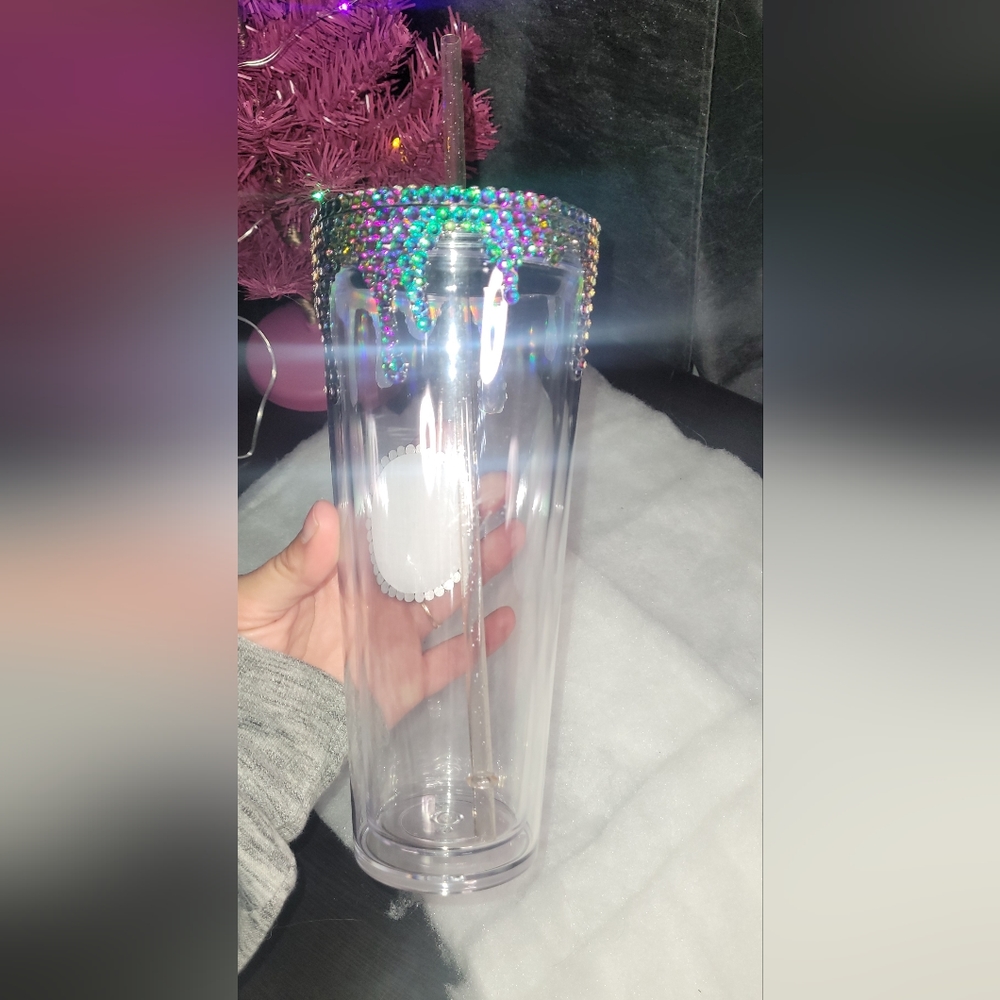 Drip Rhinestone Tumbler - Picture 4 of 5